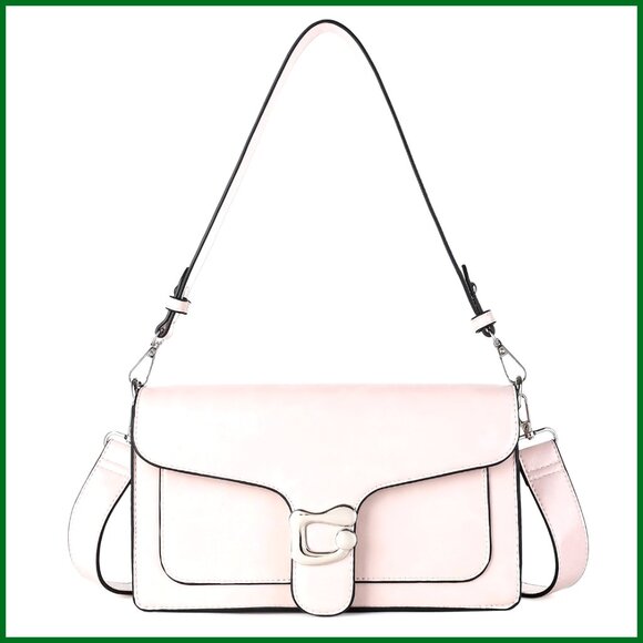 Handbags - Trendy Retro Satchel Crossbody Bag Vegan Leather Adjustable Straps Elegant